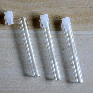 0,5 ml 1mL 2ml 3ml 5ml <span class=keywords><strong>Mini</strong></span> probador de Perfume botella de vidrio muestra transparente viales de vidrio de aceite esencial con cuentagotas de plástico negro - Product Image 5