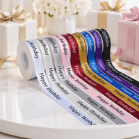 Rubans en polyester imprimés sur mesure, diverses couleurs florales de Noël de luxe pour l'emballage de cadeaux, options de personnalisation du logo