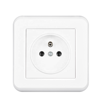 Prise Et Interrupteur nuevo diseño EU francés 230V 16a enchufe eléctrico de pared de corriente de alimentación incorporado