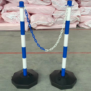 Outdoor traffic safety Retractable Belt Barrier plastic post crowd control stanchion crash queue barrier for sale