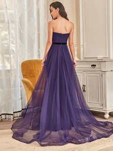 Robes de <span class=keywords><strong>soirée</strong></span> élégantes en dentelle de Tulle, vente en gros, personnalisées, grande taille pour femmes, <span class=keywords><strong>robe</strong></span> de bal luxueuse et luxueuse - Product Image 2