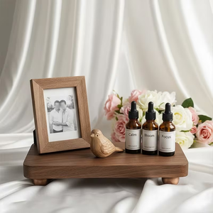 Base <span class=keywords><strong>de</strong></span> madera moderna apilable para velas, aceites esenciales y recuerdos para cocina/baño. Base <span class=keywords><strong>de</strong></span> exhibición <span class=keywords><strong>de</strong></span> madera. - Product Image 2