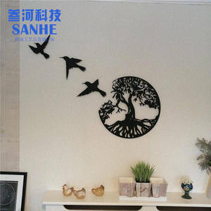 Árbol DE LA VIDA Metal pared arte colgante jardín esculturas <span class=keywords><strong>canción</strong></span> esperanza para interior dormitorio sala de estar Decoración - Product Image 5