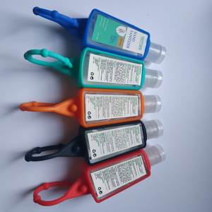 다채로운 실리콘 홀더와 병 다양한 색상의 30ML 참신 손 소독제 젤 스톡 - Product Image 6