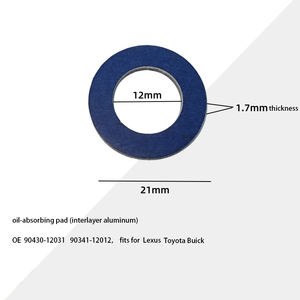 Rondelle universelle en aluminium, caoutchouc et laiton M12 M14 M16 – Accessoires compatibles avec Buick, Volkswagen, Toyota, Nissan – Joint de bouchon de <span class=keywords><strong>vidange</strong></span> d'huile - Product Image 3