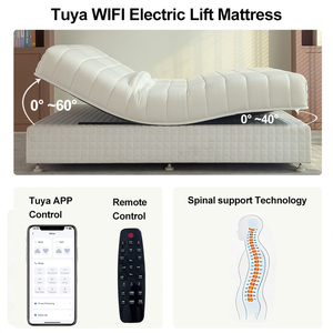 <span class=keywords><strong>Matelas</strong></span> de <span class=keywords><strong>lit</strong></span> <span class=keywords><strong>électrique</strong></span> intelligent avec levage du dos et des jambes, aide au sommeil doux <span class=keywords><strong>pour</strong></span> bébé, massage par vibration, intervention contre le ronflement, contrôle via l'application Tuya - Product Image 2