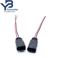 8D0973822  8D0 973 822 Konektor Sensor Otomatis 2 Pin Male Pigtail untuk VW Audi Seat & Skoda