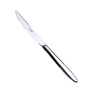Couteau de table rapide Salvinelli Bistecca, manche massif en acier inoxydable, épaisseur 2,5 mm, fournitures hôtelières et de restauration, vaisselle en gros - Product Image 1