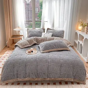 Velveteen comfortable cheap custom hot sale wholesale frette cotton bedding set sheet