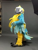 Costume de mascotte d'oiseau de proie (faucon) en peluche personnalisé pour bébés et tout-petits, idéal pour les fêtes, en tissu doux, couleur et taille personnalisables