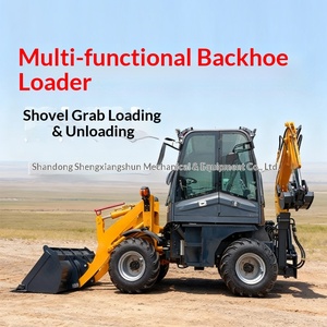 รถแบคโฮอเนกประสงค์สำหรับงานเกษตรกรรมข้ามพรมแดน  แบบตักดินด้านหน้า  ปรับแต่งได้  รวมฟังก์ชั่นการใช้งานหลากหลายในเครื่องเดียว - Product Image 1