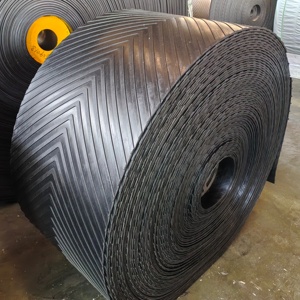 Lên trên lồi xương cá băng tải vành đai dày nylon chống trượt chống mài mòn <span class=keywords><strong>Chevron</strong></span> vành đai công nghiệp cao su băng tải - Product Image 2