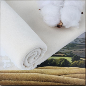 Tela de Franela de Algodón Orgánico Certificado GOTS, Recubierta de PE, Ligera, Blanqueada, Sin Teñir, para Textiles del Hogar y Tapicería - Product Image 2