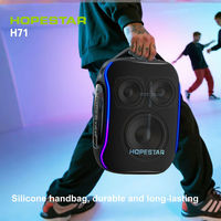 Enceinte Bluetooth portable Hopestar H71 120W, étanche IPX6, avec éclairage RGB et basses profondes, idéale pour les fêtes et le camping