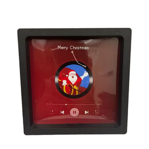Factory Custom Acrylic Christmas Music MP3 <b>Player</b> Fridge Magnet <b>USB</b> Rechargeable Refrigerator Ornament for Home Decoration - Product Image 2
