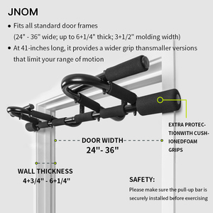 Barra Orizzontale per <span class=keywords><strong>Trazioni</strong></span> da <span class=keywords><strong>Porta</strong></span> in Acciaio, Attrezzatura Fitness per Uso Domestico Senza Foratura, Vendita all'Ingrosso - Product Image 6