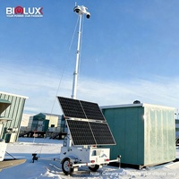 BIGLUX Mobile Solar Power CCTV Tower Parking Commercial Certifié CE Caméra de surveillance de sécurité Remorques