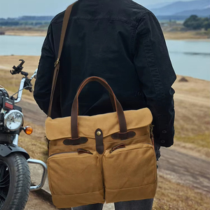 Bolsa <span class=keywords><strong>de</strong></span> Mensajero <span class=keywords><strong>de</strong></span> Lona Retro <span class=keywords><strong>de</strong></span> Gran Capacidad <span class=keywords><strong>para</strong></span> <span class=keywords><strong>Hombre</strong></span>, Bolsa Cruzada <span class=keywords><strong>de</strong></span> Lona con Correa Extraíble, Maletín <span class=keywords><strong>para</strong></span> Portátil <span class=keywords><strong>de</strong></span> 15 Pulgadas - Product Image 1