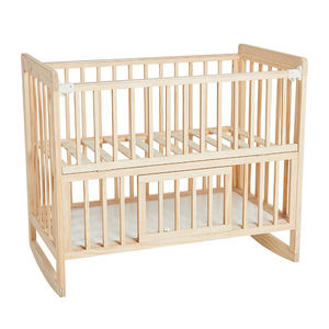 Armoire multifonctionnelle 4 en 1 en bois pour lit de bébé Sac de rangement suspendu pour couches Organisateur de berceau - Product Image 1