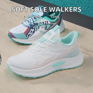 Zapatillas Deportivas de Mujer con Suela Suave y Malla Transpirable para Primavera, Estilo Casual, Comodidad para Todo el Día, Zapatos para Caminar, Tendencia de Moda en PU - Product Image 2