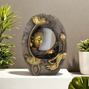 Bouddhisme <span class=keywords><strong>zen</strong></span> moderne Ornement de jardin Jardin chaud <span class=keywords><strong>Fontaine</strong></span> de bouddha Résine Matériel de bureau Caractéristique de l'eau de table - Product Image 2