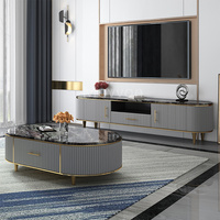 Table basse ronde de luxe exquise en acier inoxydable et base en bois massif pour salon et salle à manger à Foshan