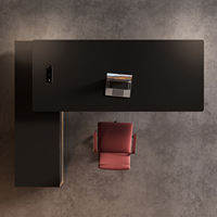 Bureau de direction moderne, bureau pour PDG et présidents, bureau de direction luxueux pivotant électrique et confortable
