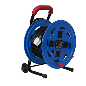 Enrouleur de câble <span class=keywords><strong>professionnel</strong></span> étanche à 4 prises avec protection contre les fuites et disjoncteur - Product Image 1