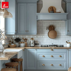 ארון מטבח בסגנון שייקר, גימור צבוע מינימליסטי עכשווי בהתאמה אישית באיכות גבוהה של אלנד, לדירות וילות יוקרתיות - Product Image 2