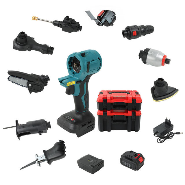 Mini Portable Cordless Wireless Multifunctional Power Tool Set With Car Washer Machine Air Pump Electric Drill Screwdriver