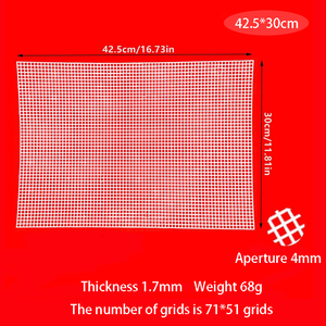 250608 Plaques en <span class=keywords><strong>Toile</strong></span> Plastique 4mm, Maille Carrée pour Broderie au Point de Croix, Projets DIY, Tricot, Crochet, Sacs à Créer - Product Image 5