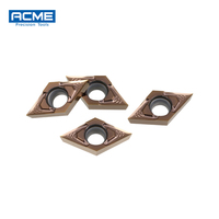 Plaquettes carrées en carbure de tungstène PVD de haute précision, marque ACME, dureté HRC30-40, affûtées avec précision, pour tour CNC, OEM