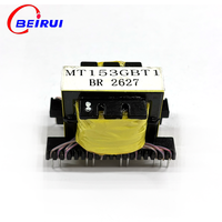 Transformador de Alta Frecuencia BEIRUI EE33, Fuente de Alimentación Conmutada Industrial SMPS con Doble Pin en Línea Horizontal para PCB, RoHS