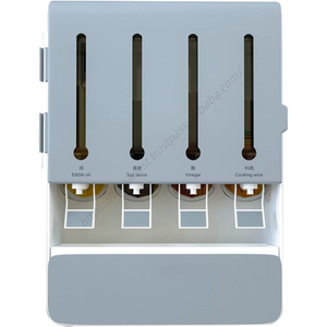 Étagère murale multifonctionnelle en plastique ABS écologique pour accessoires de cuisine, support à épices, boîte de rangement pour condiments (vente en gros) - Product Image 1