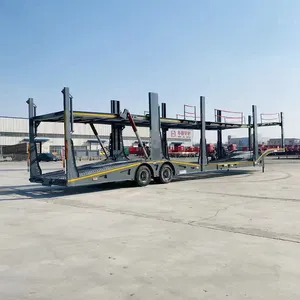 6 Units 8 Units Car Transporter Trailer 2 Axles Double Deck Car Gooseneck Car Carrier Trailer On Sale