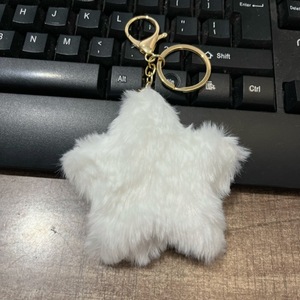 Llavero de peluche al por mayor con forma de <span class=keywords><strong>estrella</strong></span>, fibra ultrasuave sin animales, colgante para pequeños negocios, decoración con tacto de nube - Product Image 6