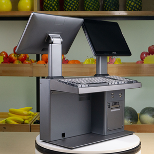 Todo en uno Checkout <span class=keywords><strong>Pos</strong></span> Machine <span class=keywords><strong>Pos</strong></span> <span class=keywords><strong>System</strong></span> con ventanas de escáner de impresora para supermercado - Product Image 2