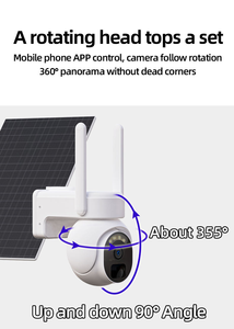 Caméra de sécurité solaire sans fil avec suivi humain par IA, audio bidirectionnel, nouvelle arrivée en usine, Wifi / carte SIM 4G - Product Image 6