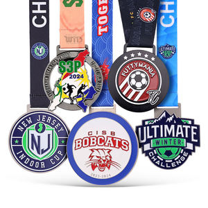 Médailles de sport en métal plaqué or <span class=keywords><strong>CREA</strong></span> JC-medal 3D Running Designs, personnalisées, uniques, avec rubans, pour marathon, cyclisme, Nouvel An chinois - Product Image 3