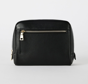 Wholesale Travel Zipper <strong>Wash</strong> <strong>Bag</strong> Portable Makeup <strong>Bag</strong> Side Zip <strong>Personalised</strong> Real Leather Toiletry <strong>Bag</strong> for <strong>Men</strong> - Product Image 3