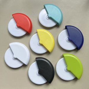 Cheap Kitchenware Custom Logo Printed <b>Plastic</b> Blade Handheld Pizza Slicer Server Round Cutter <b>Wheel</b> - Product Image 3