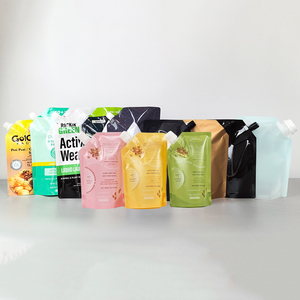 Tùy chỉnh 50pcs 100pcs thấp moq Spout Pouch cho nước giải khát nước trái cây sữa dầu gội Mặt Kem vv. - Product Image 6