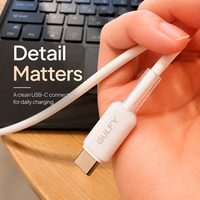Câble USB-C vers USB-C en gros, 60W, 2M, charge rapide, synchronisation des données, cordon de charge en silicone souple pour téléphones, tablettes et accessoires