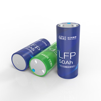 بطارية أسطوانية ليثيوم فوسفات الحديد 60145 50 أمبير 3.2 فولت، خلية ليثيوم فوسفات الحديد تدوم 4000 دورة لأنظمة تخزين الطاقة وحزم السيارات الكهربائية