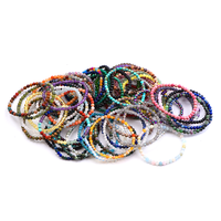 CC 4mm Haute Qualité Multi Couleurs Pierre Semi-Précieuse Élastique Stretch Petites Perles Mala Bracelets En Gros Bracelet Fengshui