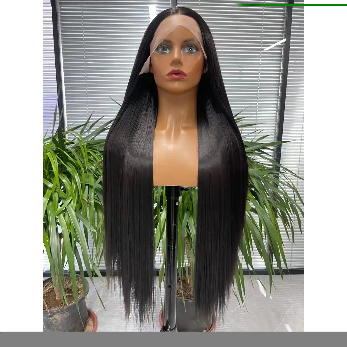 26inch straight #4 Color 13*4 Lace Front Synthetic Hair Wigs Bone Straight Hair Bundles Piano Ombre Hair Extensions Fibers