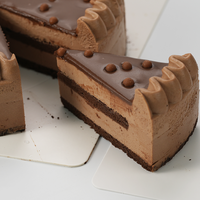 Gâteau Mousse au Chocolat Saveur Deep Love, Faible en Gras, Délicieux, de Haute Qualité, Transport Congelé Direct Usine, en Boîte