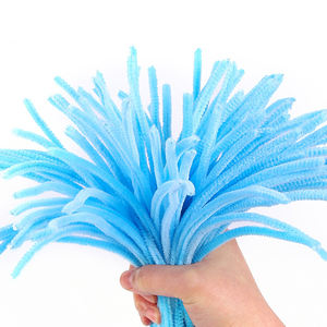 8 мм, пушистая хлопковая труба из синели, очиститель красочных цветов, два цвета, 15 мм - Product Image 4