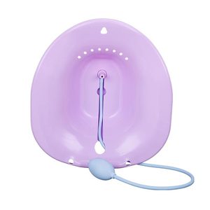 Sitz Bath <b>Basin</b> <b>Round</b> Portable For Postpartum Care And Home Use Blue Pink Purple White Colors - Product Image 5