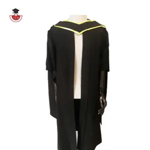 2023 2022 toptan mat lüks İngiltere tarzı University Of Glasgow Master mezuniyet elbisesi lisans elbisesi